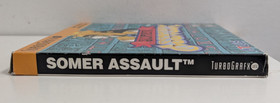 Somer Assault TurboGrafx 16-Bit Shooting Game Complete In Box HuCard Authentic