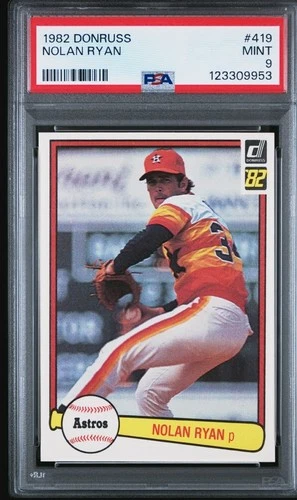 1982 Donruss #419 Nolan Ryan Mets Angels Astros Rangers K-King HOF PSA 9