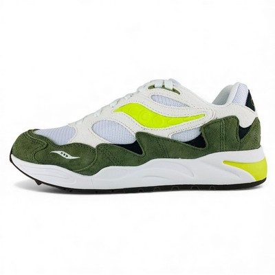 Saucony Grid Shadow 2 Essential White Green Men's Shoes Sneakers S70772-6