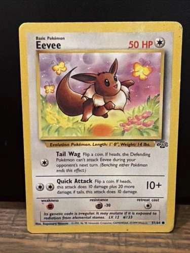 Pokémon TCG Eevee Jungle Card 51/64 Regular Common 1st Edition