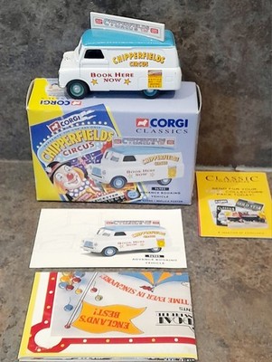 CORGI 96905 CHIPPERFIELDS CIRCUS BEDFORD VORVERKAUF FAHRZEUG ZERTIFIKAT BOX