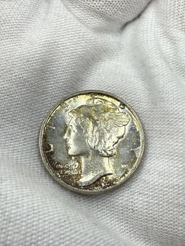 1942-P Mercury Silver Dime (AU) About Uncirculated G187