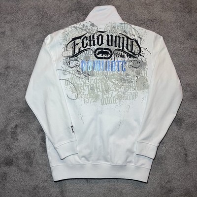 Vintage Ecko Unltd MMA Full Zip Track Jacket White Mens Medium Rage Hate Y2K