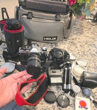 Canon AE-1 Program 35mm SLR Film Camera w/ FD 50mm 1:1.8 Lens  Power Winder C