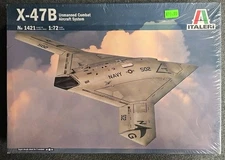 Italeri 1421 1:72 Northrop Grumman X-47B Military Aircraft Model Kit SEALED!!