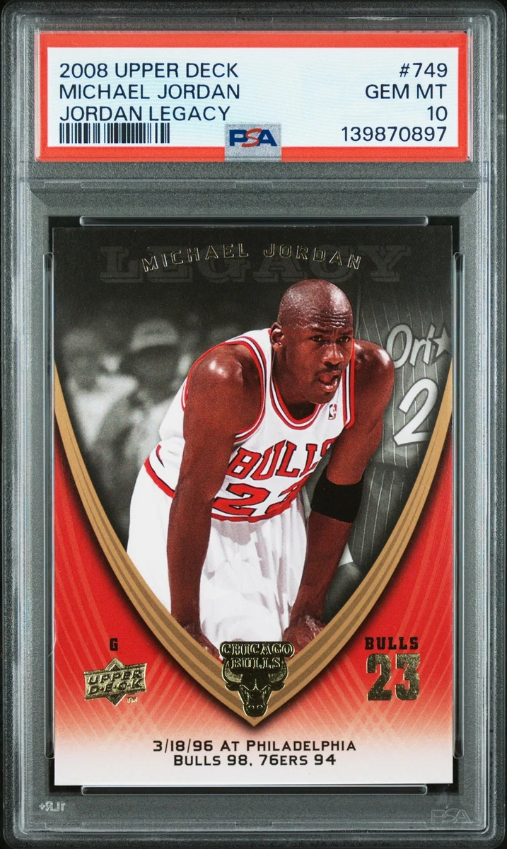 Upper Deck Michael Jordan 10 Grade Basketball Sports Trading Cards
