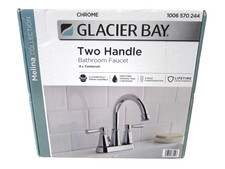 Glacier Bay Melina Two Handle Bathroom Faucet 4" Centerset Chrome -FREE SHIPPING