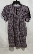 Stussy Women's Gray Purple Vintage Y2K Logo Print Puff Sleeve Tunic Top Size S Stussy Women's Gray Purple Vintage Y2K Logo Print Puff Sleeve Tunic Top Size S - Image 1