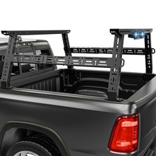 Adjustable 16-24.8" High Truck Bed Racks with 2 Led Light