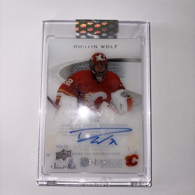 2023-24 Upper Deck Clear Cut -Ud Sweet Shot Autos Dustin Wolf #SS-DW 