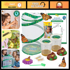 Butterfly Garden Kit with 10 Live Caterpillars - Habitat, Feeder STEM Journal