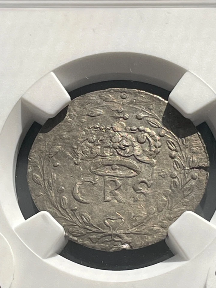 SWEDEN  1669 Silver 4 Ore NGC AU Details Cleaned RARE - Image 4 of 4