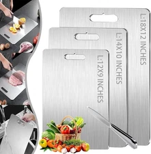 LAICAI 2025 Titanium Cutting Boards - 100% Pure Titanium Cutting Board for Kitch