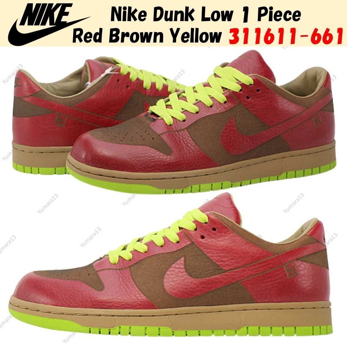 NIKE レア 新品 アメリカ代表 オリンピック 廃盤 レッド レディース Nike Dunk Low 1 Piece Red - 311611661 for Sale | Authenticity