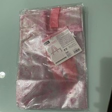 My Melody clear box bag, pink polyester, H14xW18xD8 inches, used