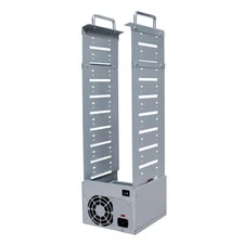 Naked Case 9 Bay ( 7 Burner ) SATA CD DVD Duplicator Enclosure Case Replicator