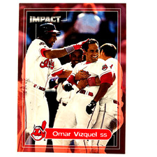 Omar Vizquel 2000 Impact Card #157 MLB Cleveland Indians