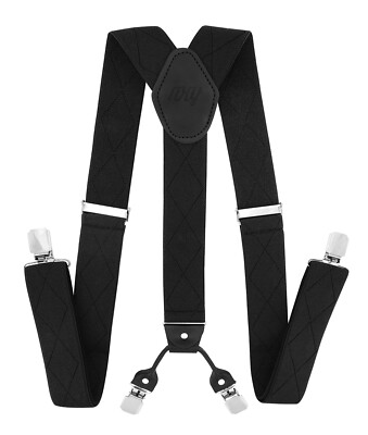 Herren Hosenträger-Y Form 3,5cm breit  4 Clips EXTRA STARK längenverstellbar