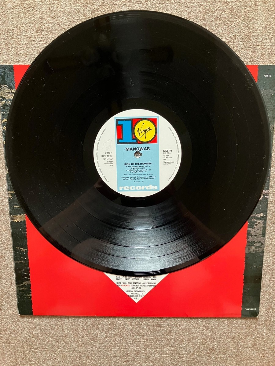 Manowar Sign of the Hammer 帯付き レコード Manowar - Sign Of The