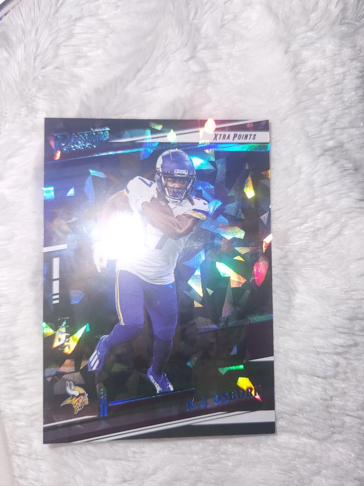 2022 Prestige K.J Osborn Cracked Ice Foil Xtra Points /25 - Image 2 of 4