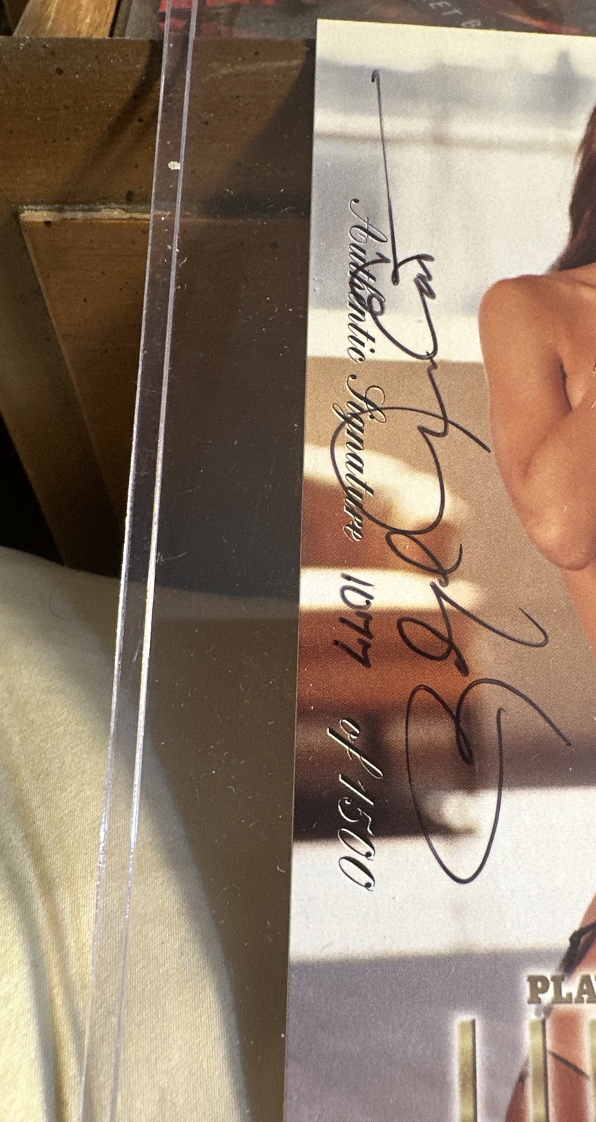 1999 Playboy Supermodel Signature Jumbo Card, Rachel Jean Marteen #32-1077/1500 - General