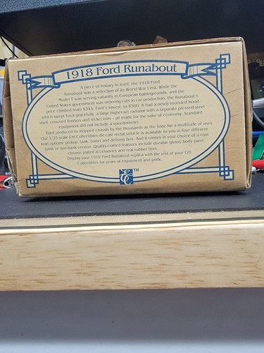 ERTL 1918 FORD  RUNABOUT Bank 1/25 SCALE Florida State University Edition  - Picture 15 of 18