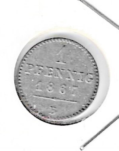 Waldeck - Pyrmont  1 Pfennig  1867 - Bild 1 von 2