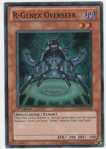 R-Genex Overseer - HA03-EN015 - Super Rare - Unlimited Edition x3 - Near Mint