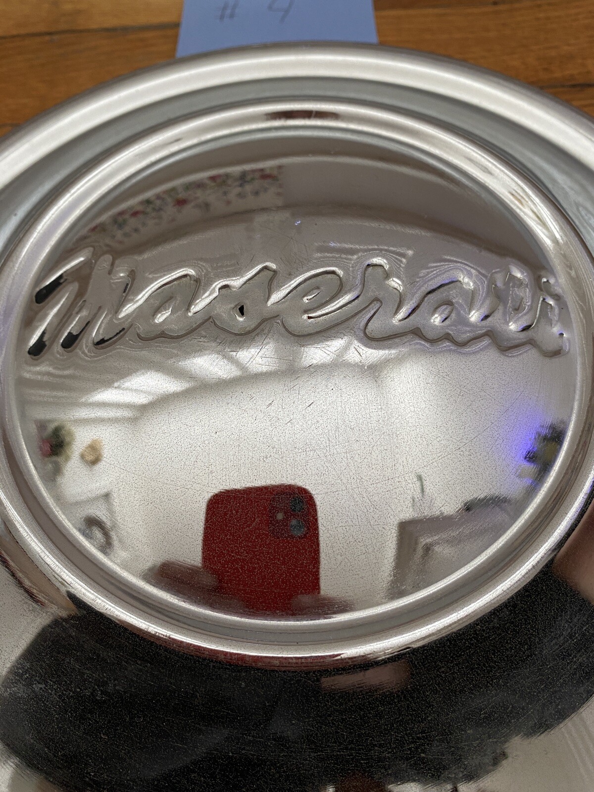 VINTAGE MASERATI 3500T/3500GTI SCRIPT HUB CAPS/HUBCAPS SET OF 4 SUPER RARE!!