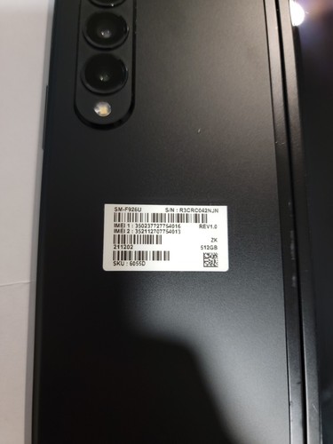 Samsung Galaxy Fold - 512GB - Cosmos Black (AT - Picture 6 of 7