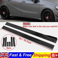 Gloss Black for Benz A45 AMG 2013-18 Side Skirts Rocker Panels Splitter Body Kit