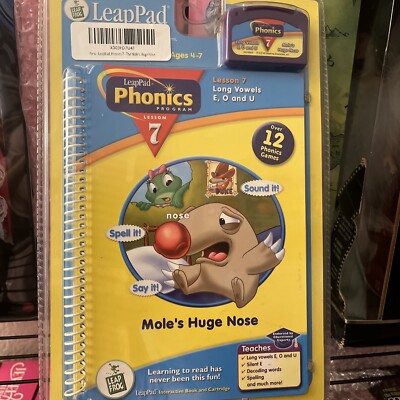 Leapfrog LeapPad Lesson 7 Phonics (Long Vowels E, O and U) NEW in Package 
