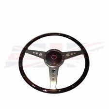 New 15 Wood Steering Wheel And Adaptor For Mgb 1970-1976 Mg Midget 1970-1977
