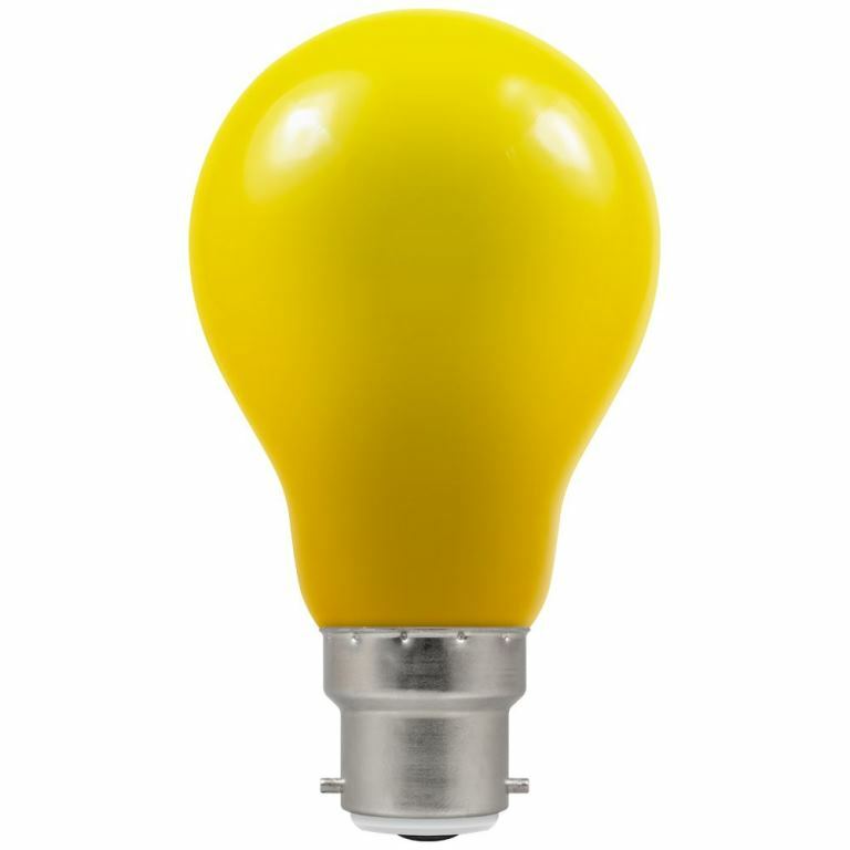 LED Crompton Coloured GLS IP65 YELLOW 1.5W BC B22 4160