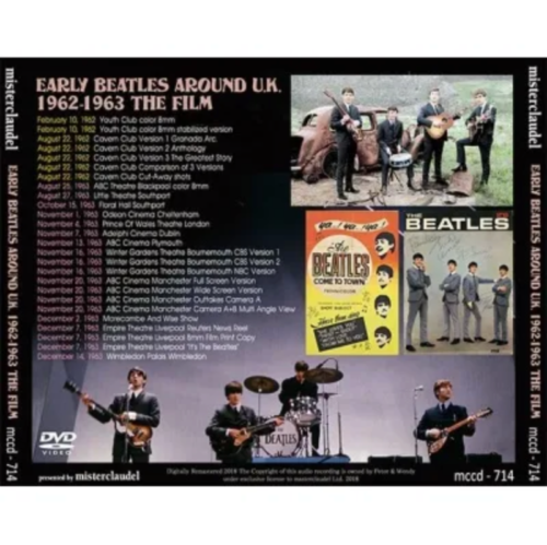 BEATLES / EARLY BEATLES AROUND U.K. 1962-1963 LA PELÍCULA (DVD) Región Libre NUEVO - Imagen 2 de 3