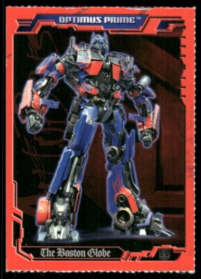 Optimus Prime 2006 Transformers Boston Globe Card (NM)