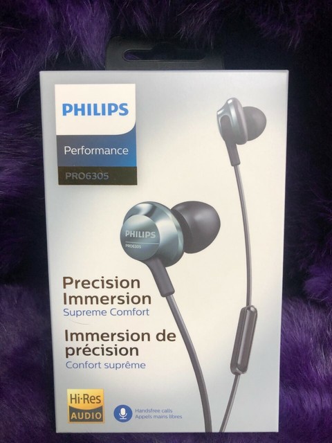 ear Headphones With Mic PRO6305BK 