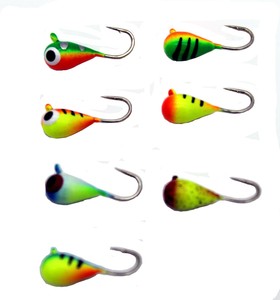 ice fishing jigs glow