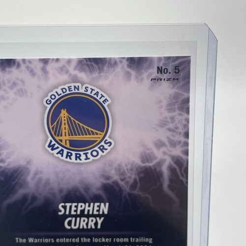 2023-24 Panini Hoops Premium Stock STEPHEN CURRY Warriors HIGH VOLTAGE SSP - Picture 14 of 23