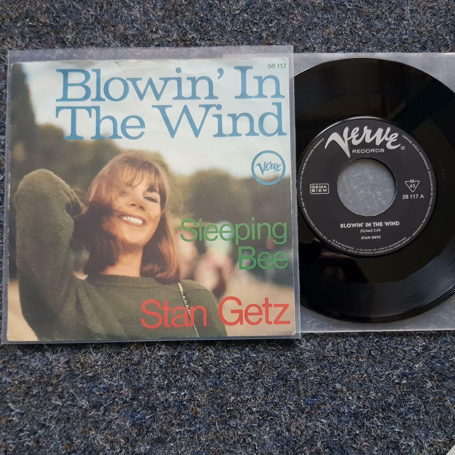 7"" Single Vinyl Stan Getz - Blowin' in the wind / Bob Dylan