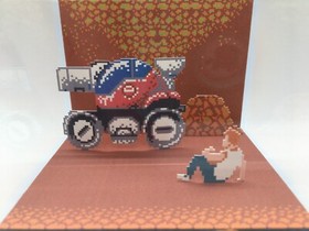 Blaster Master for the NES Nintendo Intro Screen Shadow Box Diorama Cube