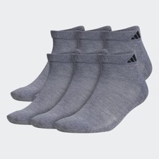 Men's Adidas Aeroready Cushioned Compression No-Show Socks 6-Pair Pack