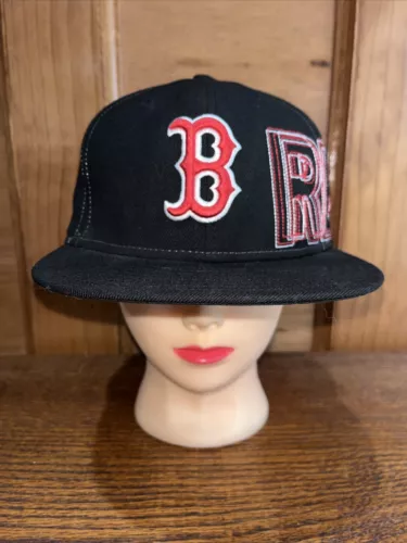 New Era 59Fifty Men's Cap MLB Boston Red Sox Wrap Around Print Fitted Hat 7 1/4
