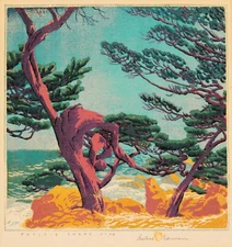 Gustave Baumann: Pacific Shore Line 22x30 Archival Quality Fine Art Print