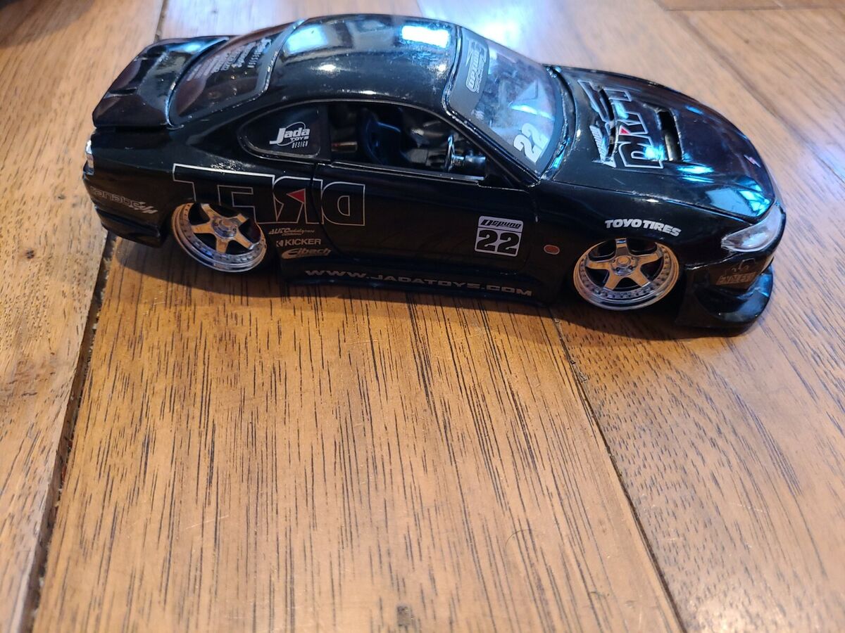 JADA TOYS 2002 Nissan Silvia S15 Black 1:24 scale Import JADA TOYS 2002 Nissan Silvia S15 Black 1:24 scale Import