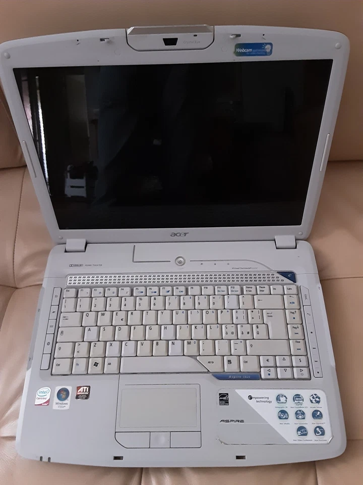 Notebook Acer Aspire 5920G - Intel C2Duo T5870 2,0 Ghz- ram 4Gb - HD 250Gb - Immagine 3 di 4