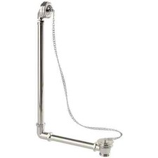 NEW Burlington Arcade Exposed Bath Waste with Plug & Chain Nickel BR827