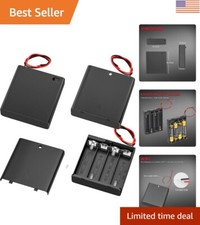 Durable 4 AA Battery Holder with Switch - Ideal for DIY  Electronics Projects
