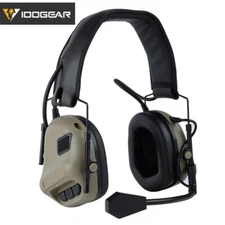 IDOGEAR Electronic Headset Ear Muffs Shooting No Battery Version Airsoft Hunting