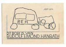 RUUD EMOND HANRATH: Exlibris für Rudolf Emond Hanrath, Auto, 1933